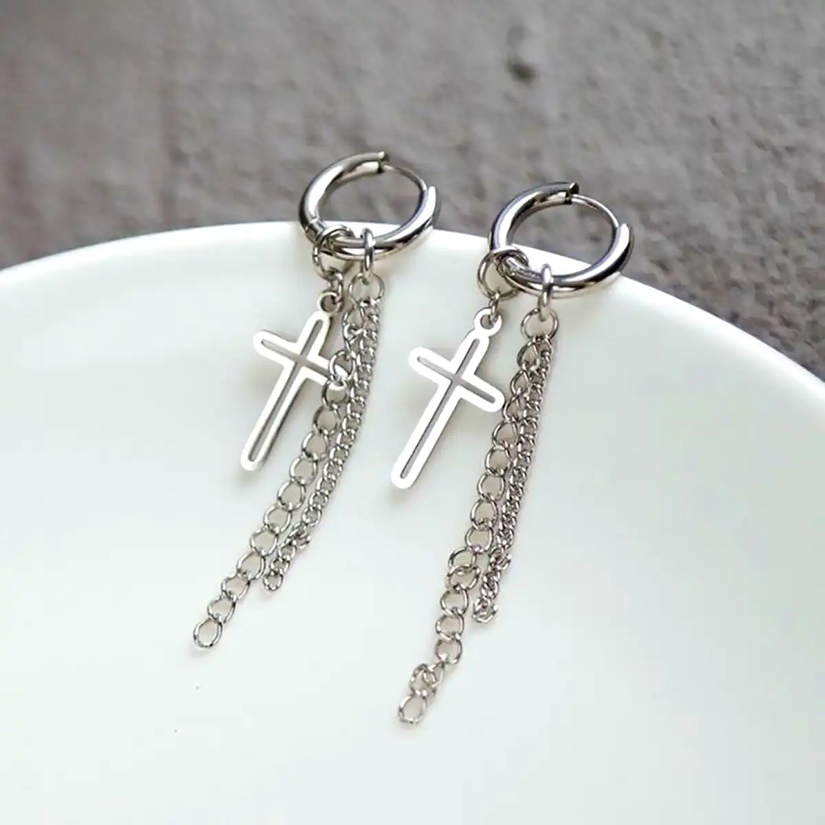 گوشواره نقره فشن