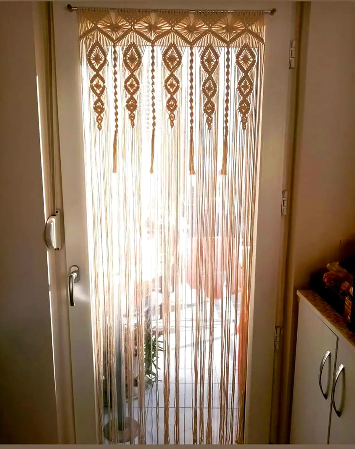 مدل پرده مکرومه برای پذیرایی