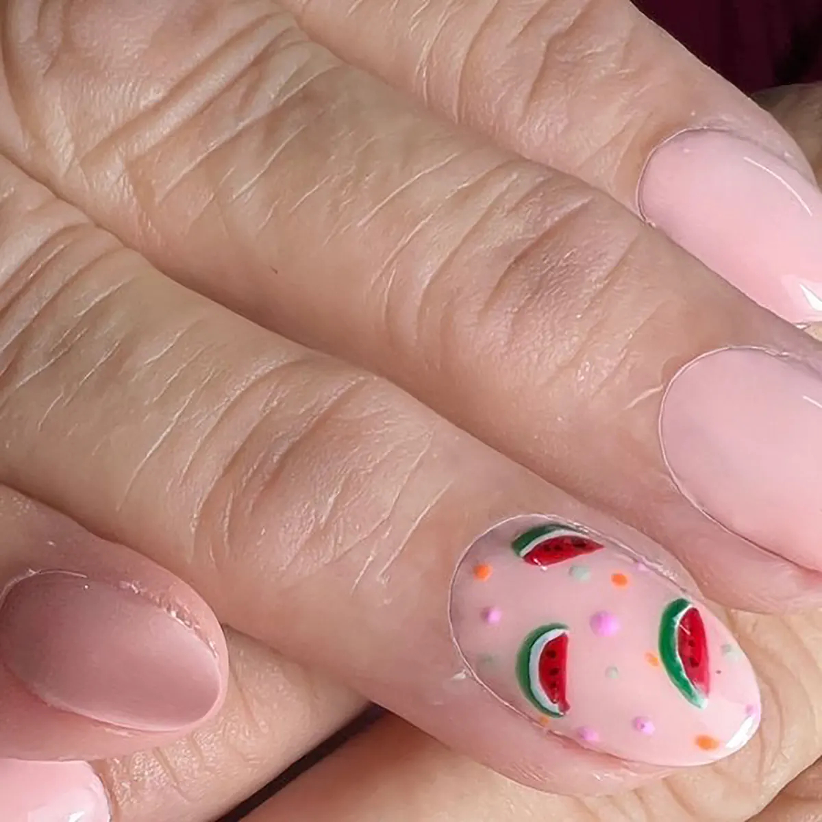 فرنچ ناخن یلدایی