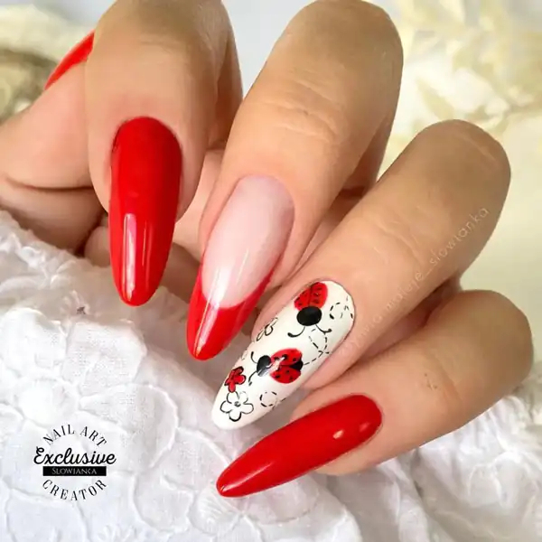 طراحی ناخن کفشدوزک