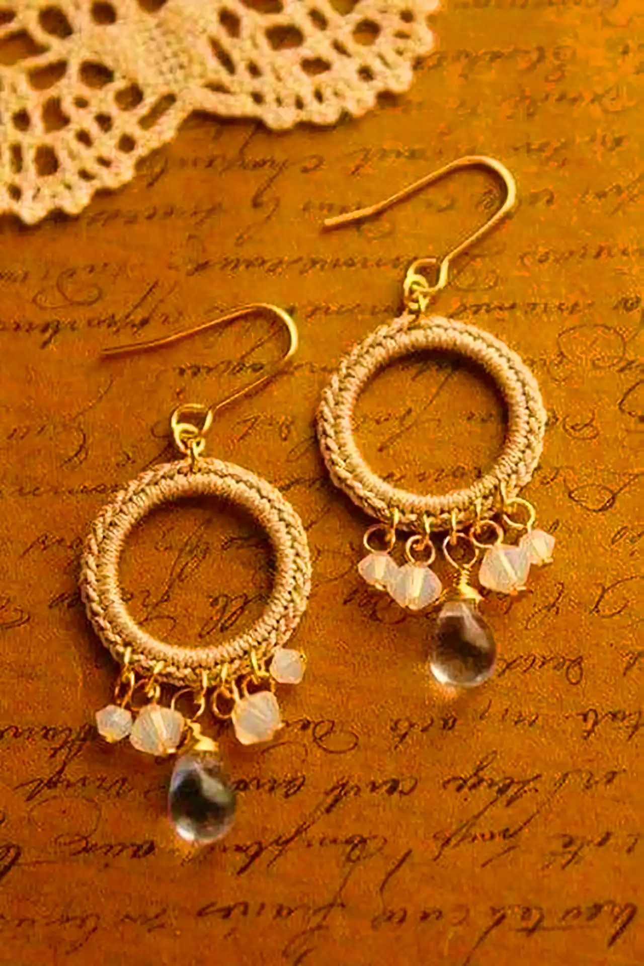 گوشواره دستساز زیبا