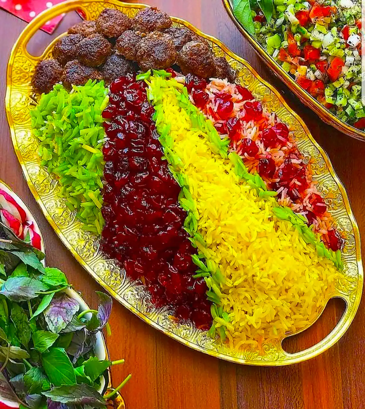 دیزاین آلبالو پلو مجلسی