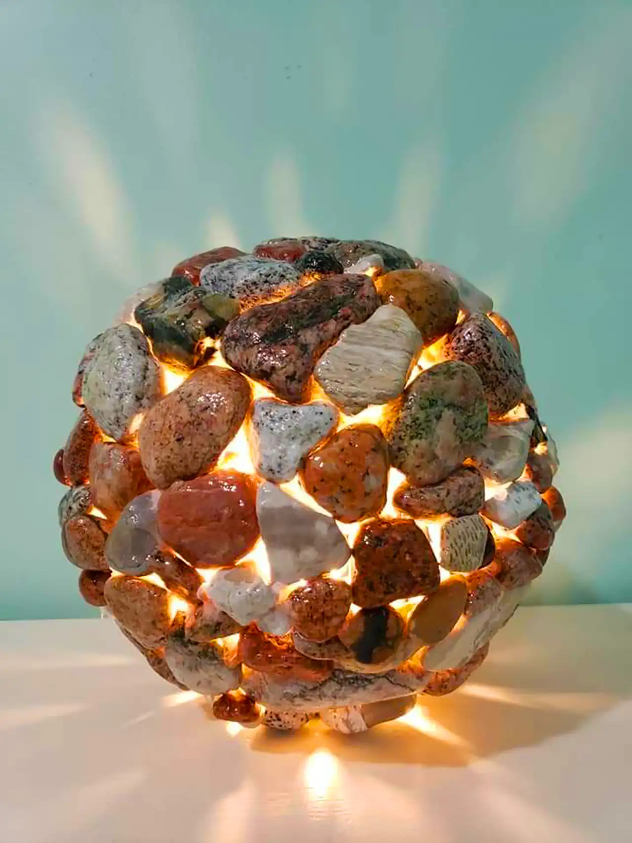 کاردستی هنری با سنگ رودخانه