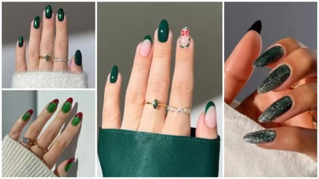 طراحی ناخن‌ برای کریسمس