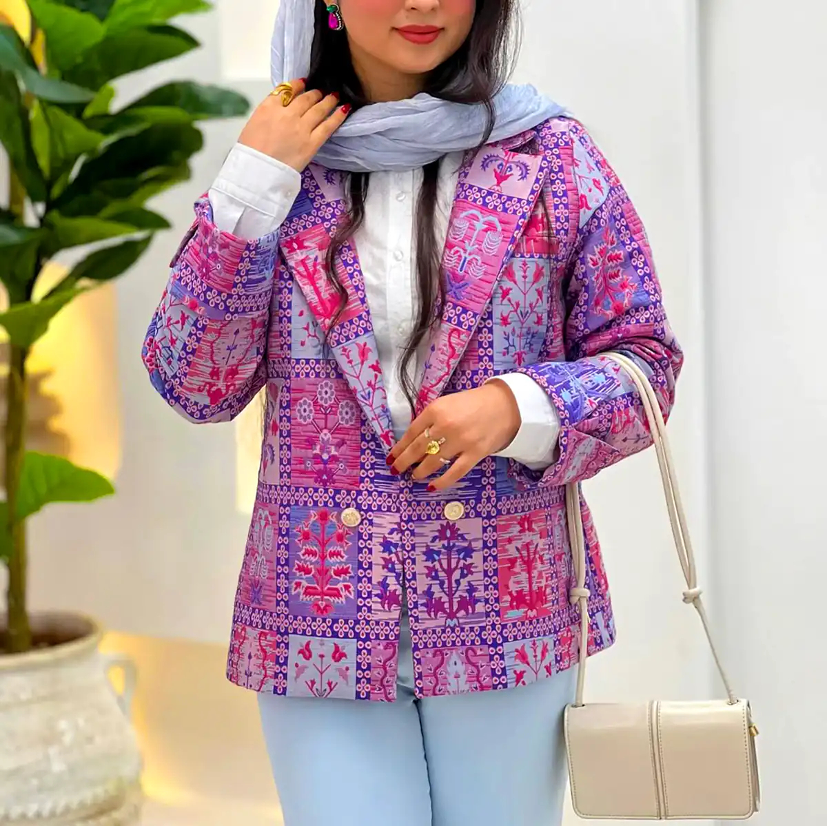 کت زنانه با رنگ های شاد