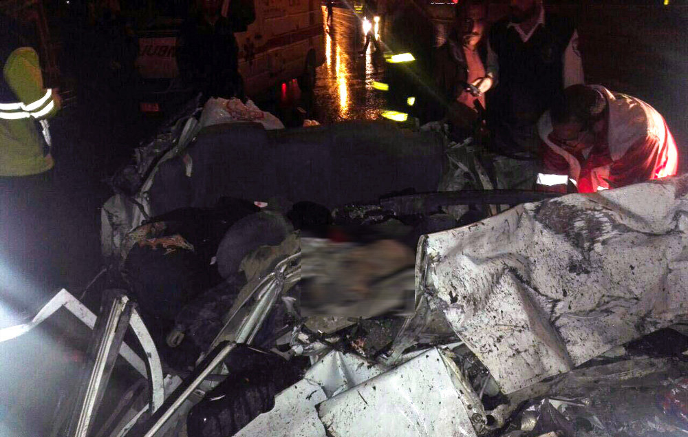 واژگونی اتوبوس در قزوین