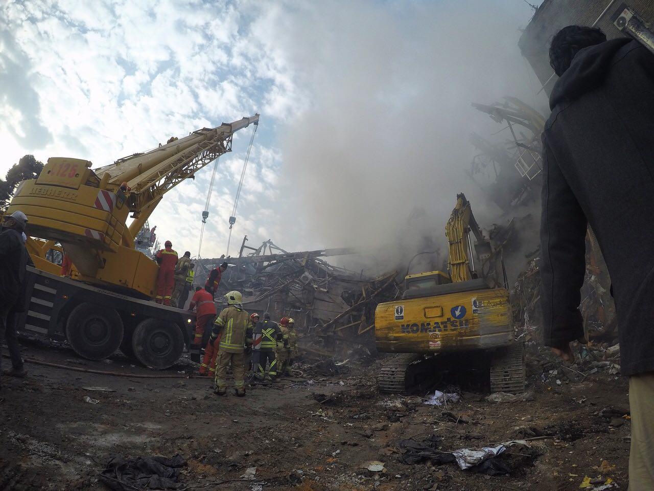 گزارش تصویری از حادثه ساختمان پلاسکو