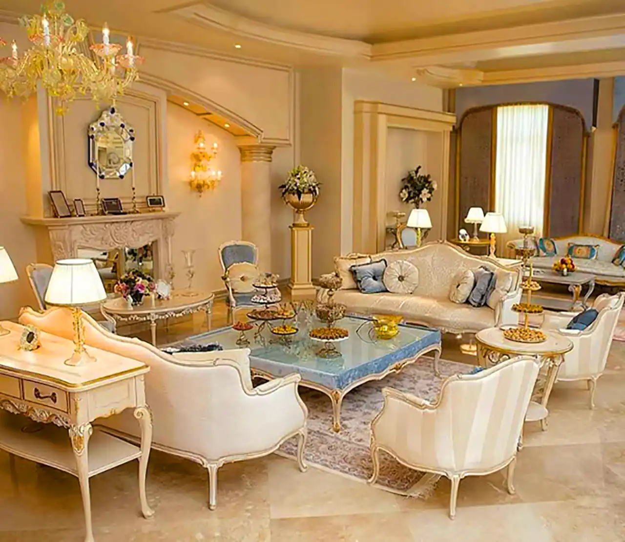 مبلمان شیک فرانسوی 