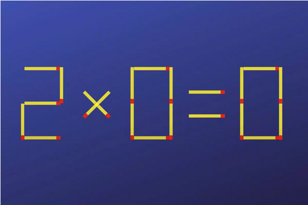 آیا می تونی 2 چوب کبریت را به نحوی حرکت بدی که معادله صحیح باشد؟