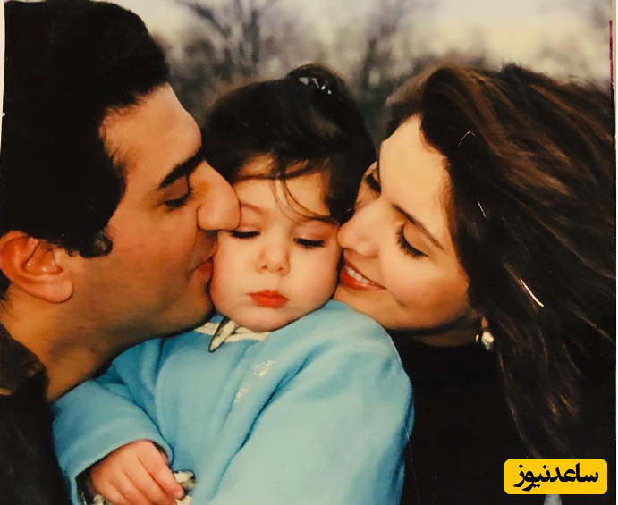 نور پهلوی به همراه پدر و مادر