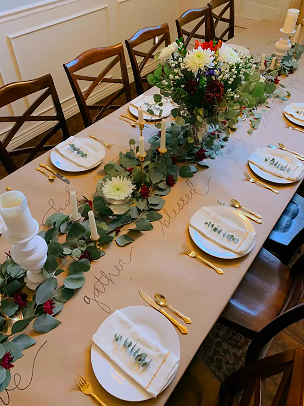 چیدمان خاص میز غذاخوری