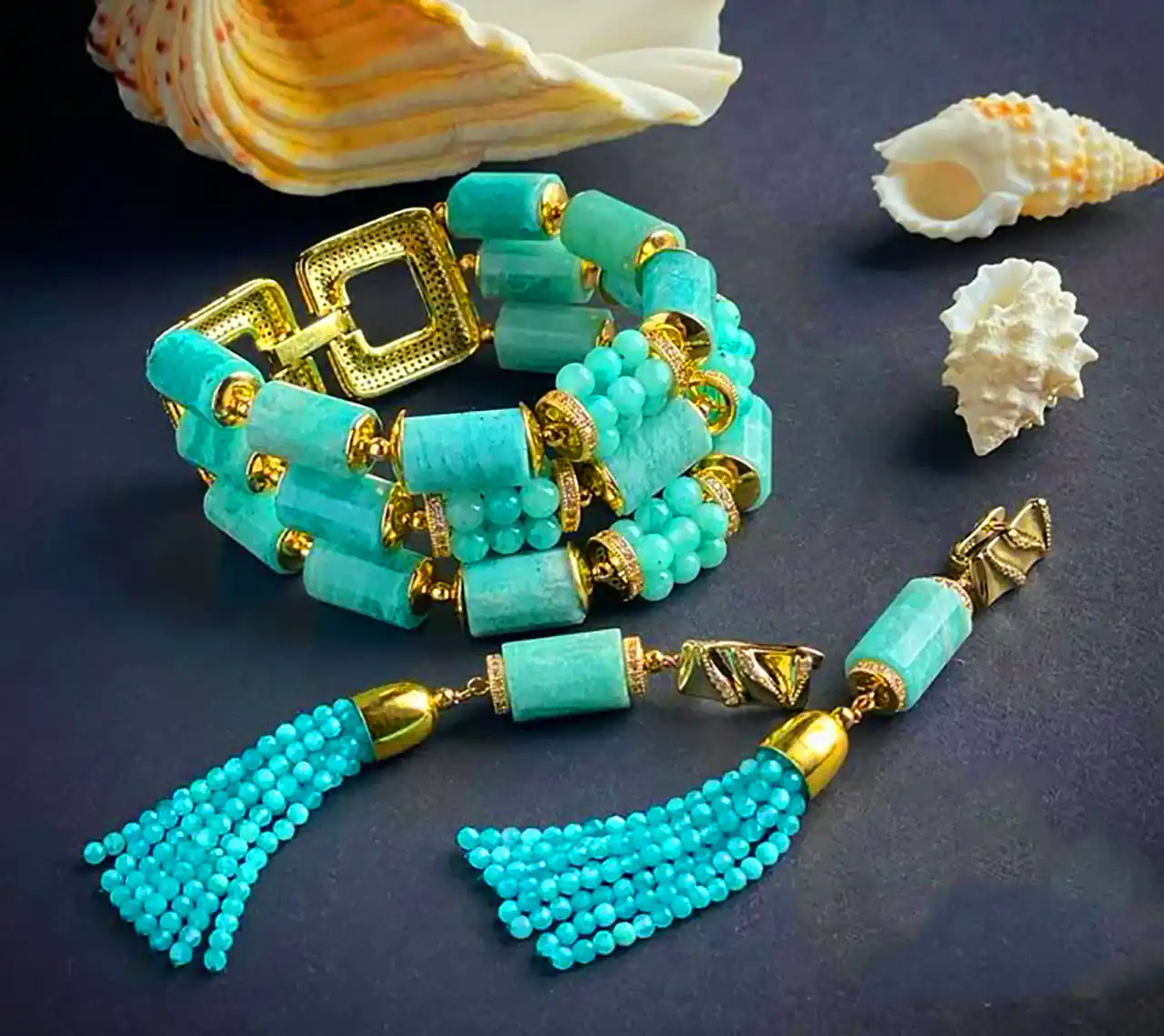 دستبند شیک فیروزه