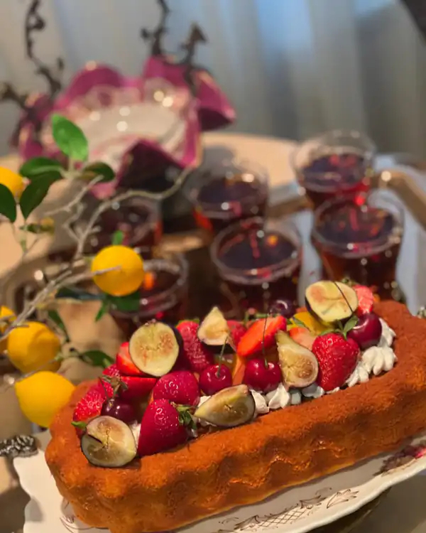 تزیین روی کیک ساده