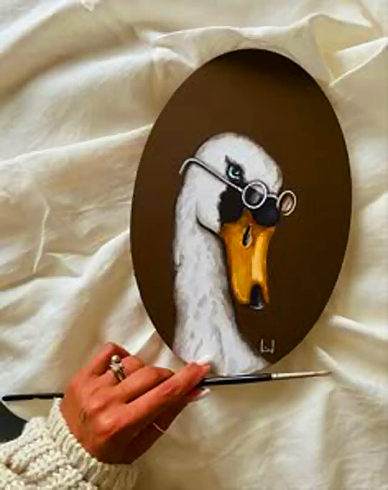 دیوارکوب سفالی اردک های دوست داشتنی