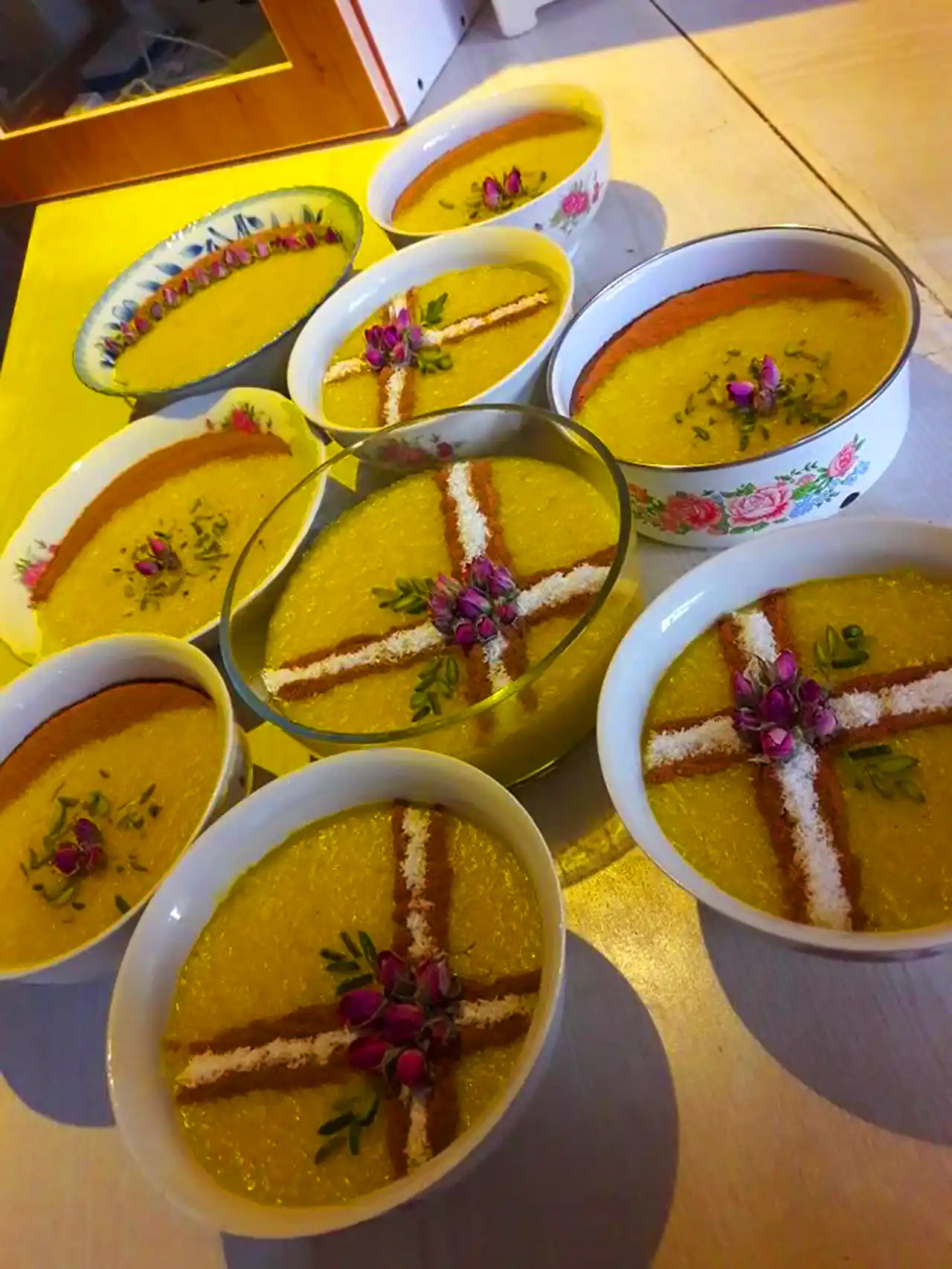 تزئین شله زرد مجلسی 