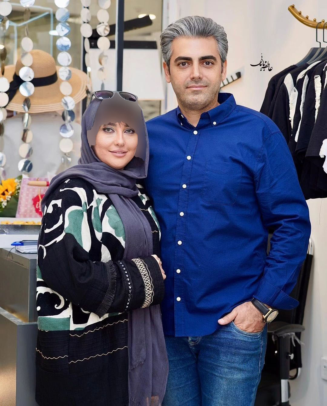 محمدرضا درهی و همسرش