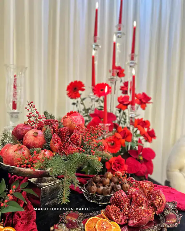 تزیین انار شب یلدا