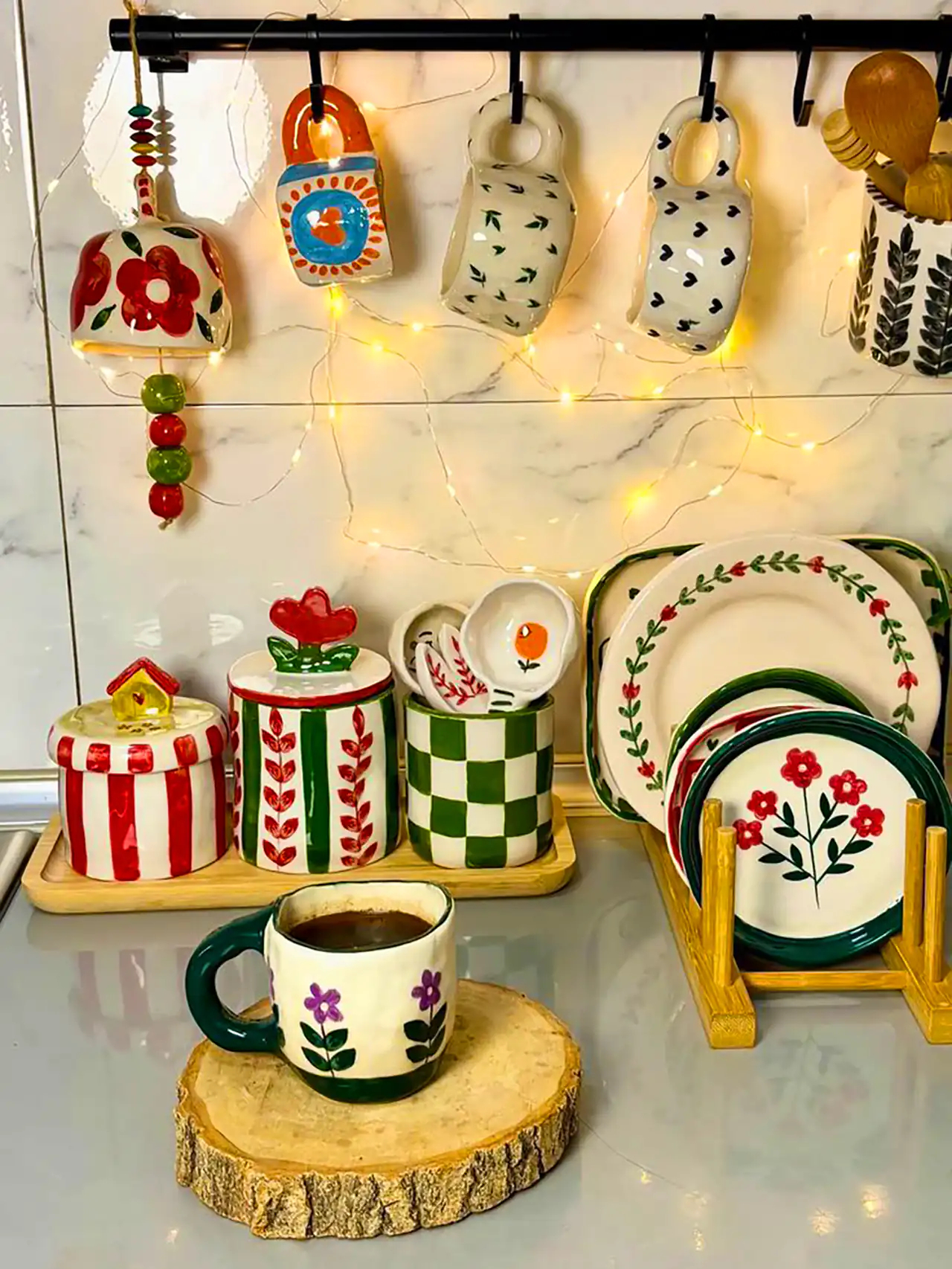 چیدن کنار گاز آشپزخانه