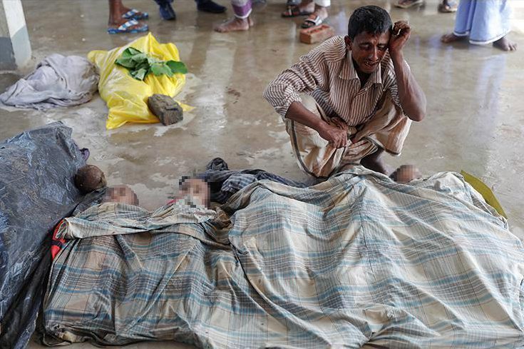 تصویر نگران کننده از نوزاد روهنگیایی زخمی