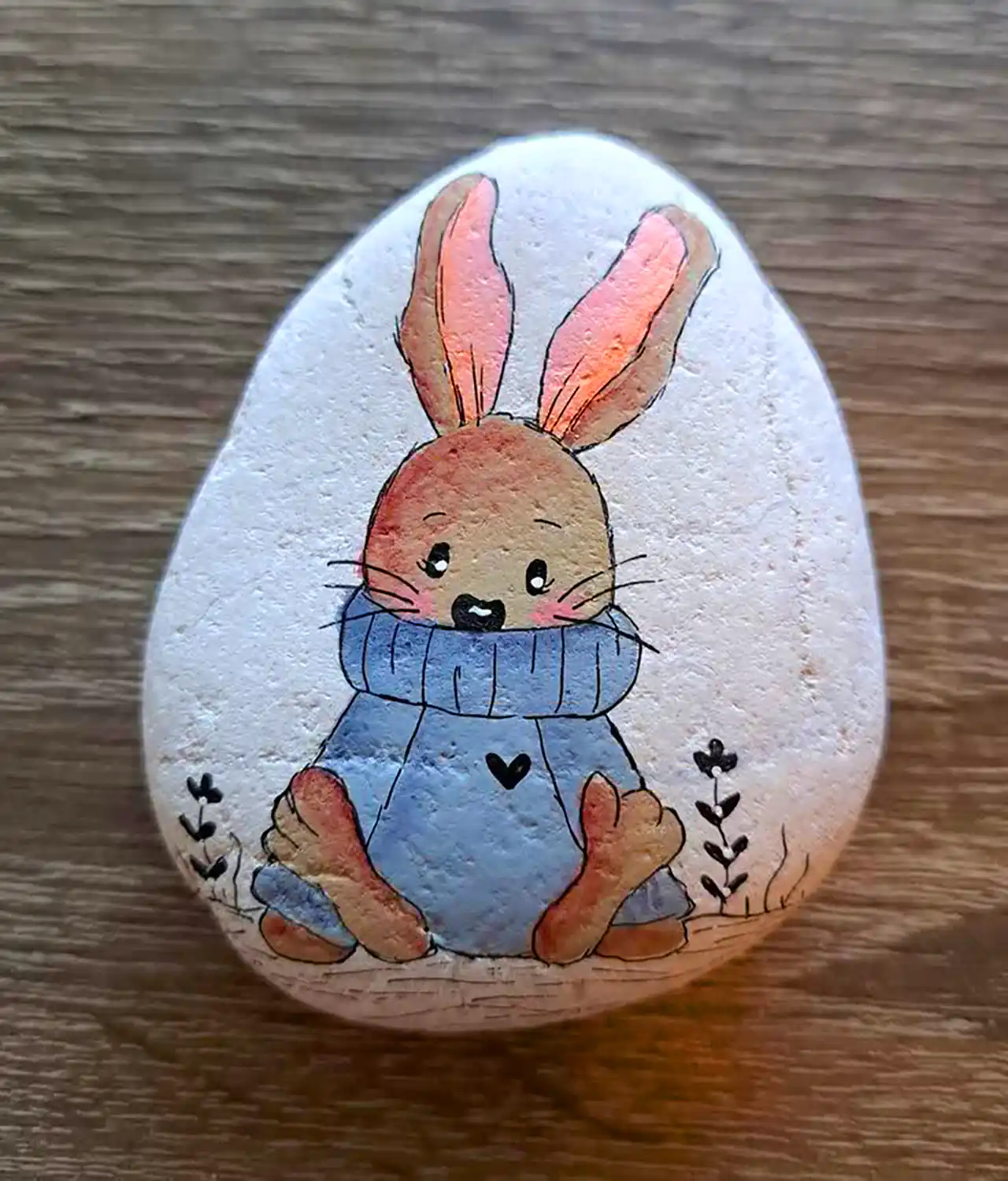 نقاشی حرفه ای روی قلوه سنگ 