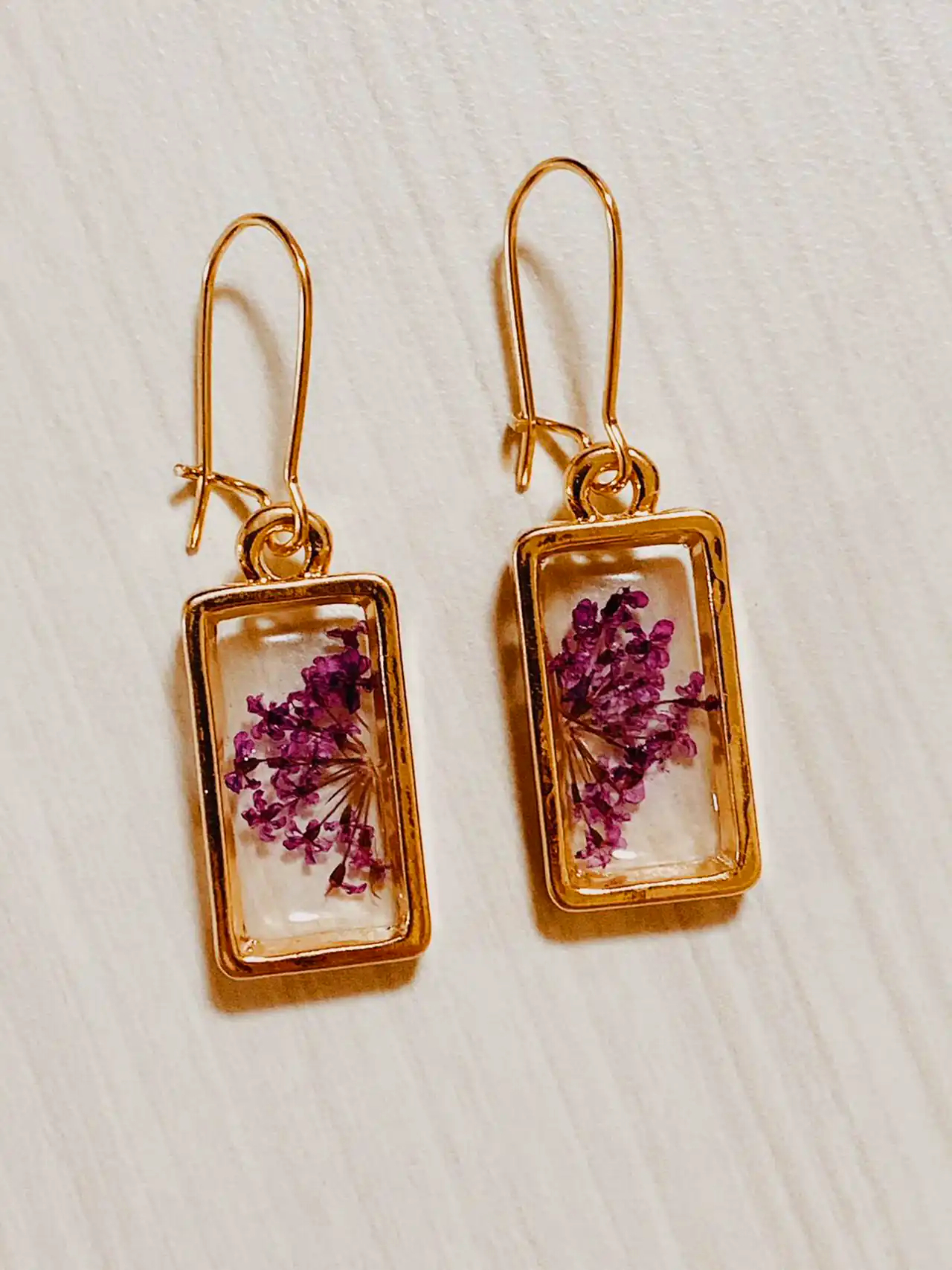 گوشواره رزین دست ساز