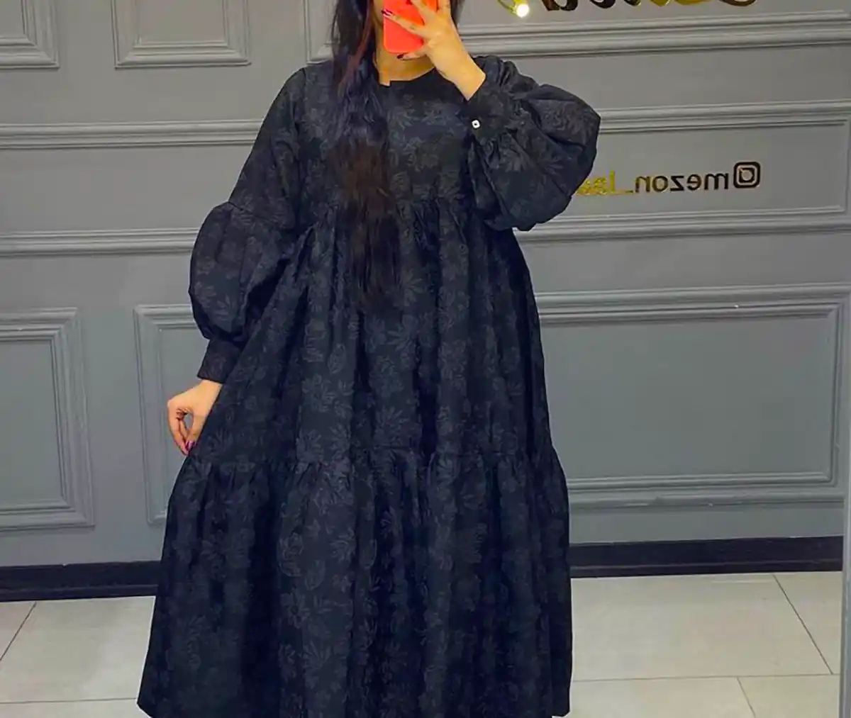 پیراهن بلند پله ای رنگی