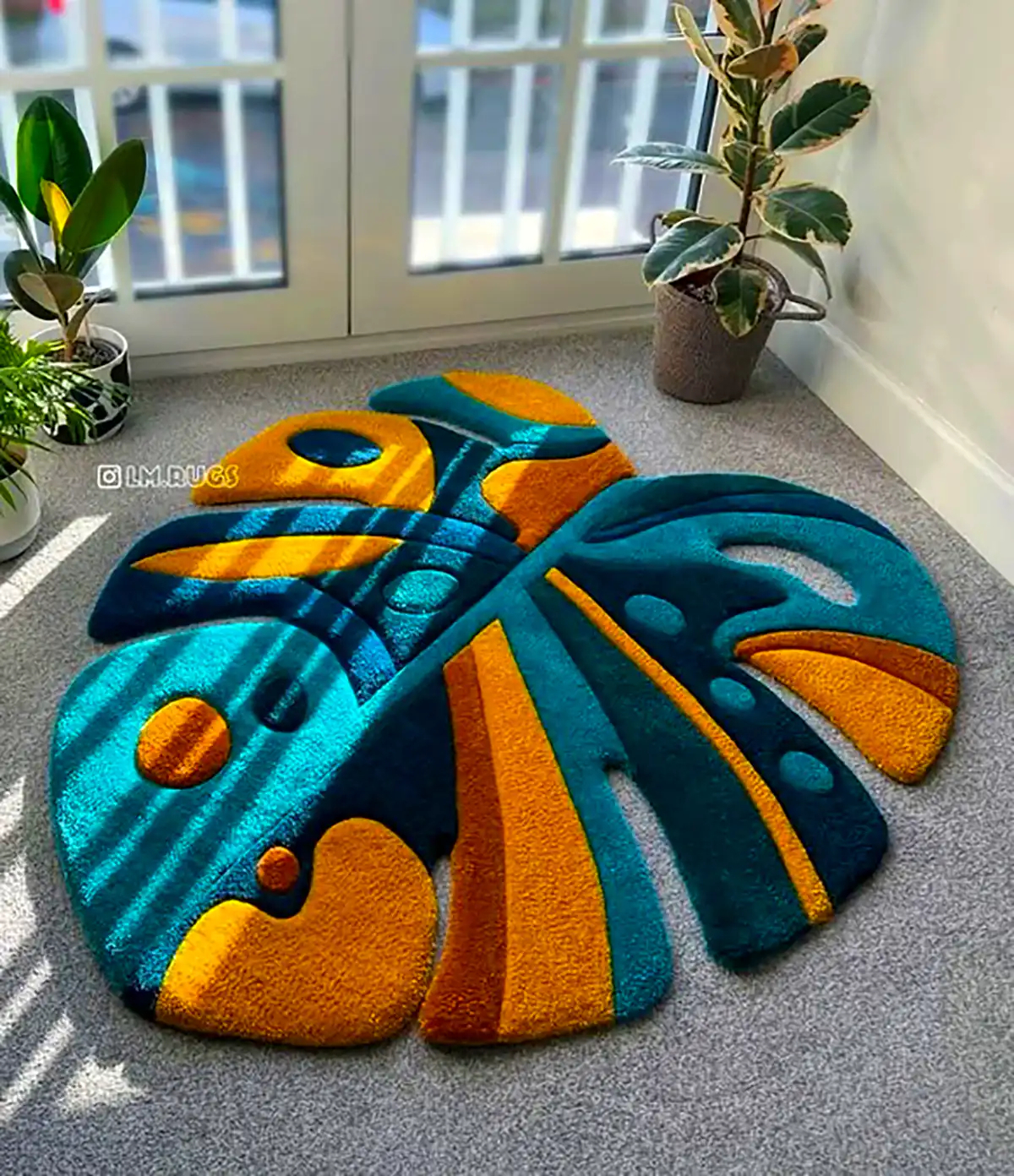 قالیچه مدرن رنگارنگ