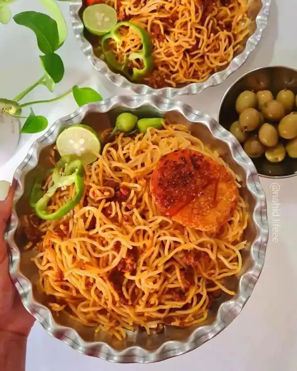 تزیین ماکارونی ساده