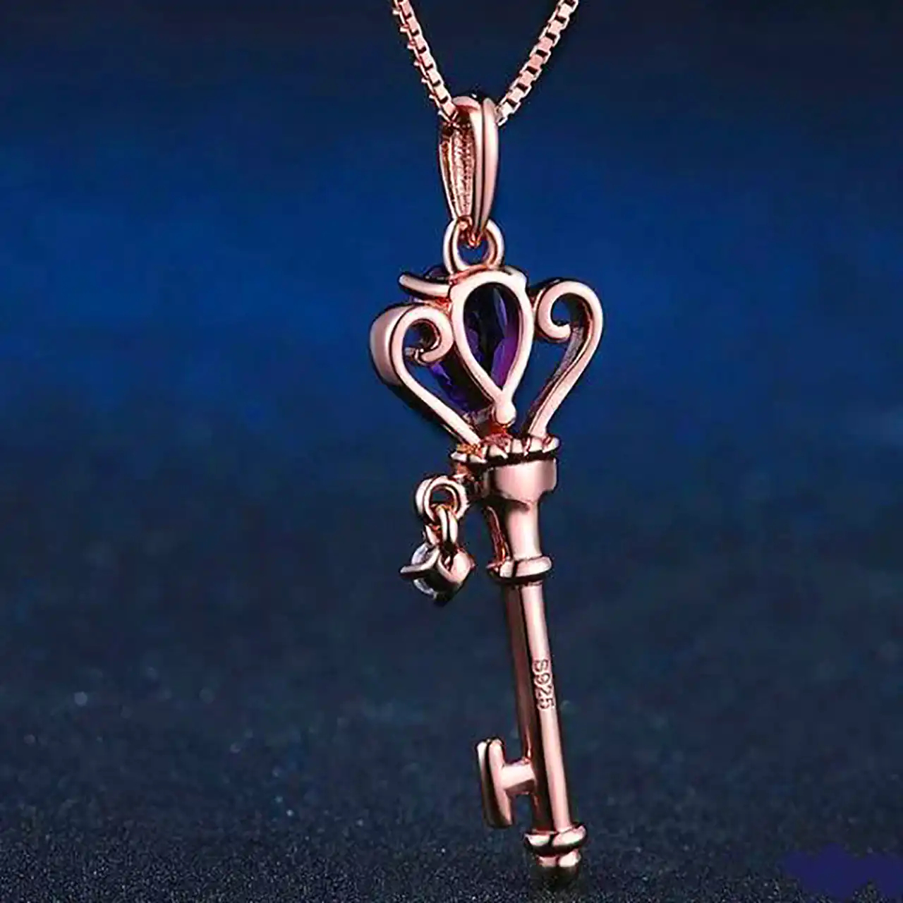 گردنبند طلا طرح کلید