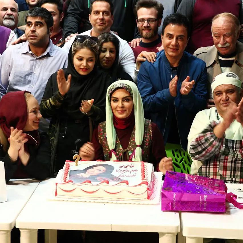 سارا خوئینی ها در جشن تولدش در اسفند ماه ۱۳۹۷