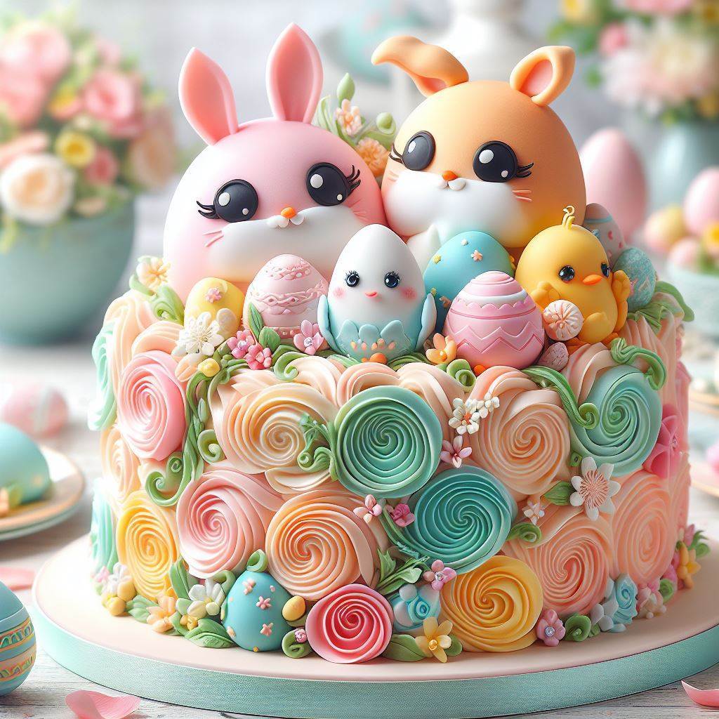 کیک فانتزی زیبا