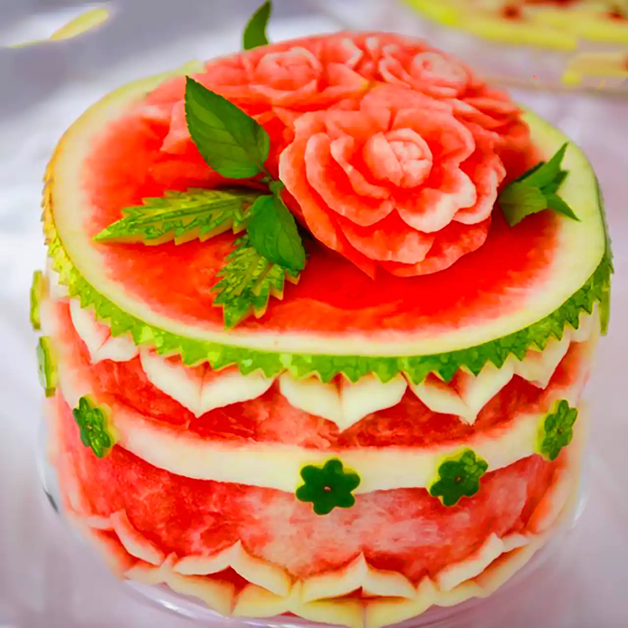 تزئین هندوانه شب چله 