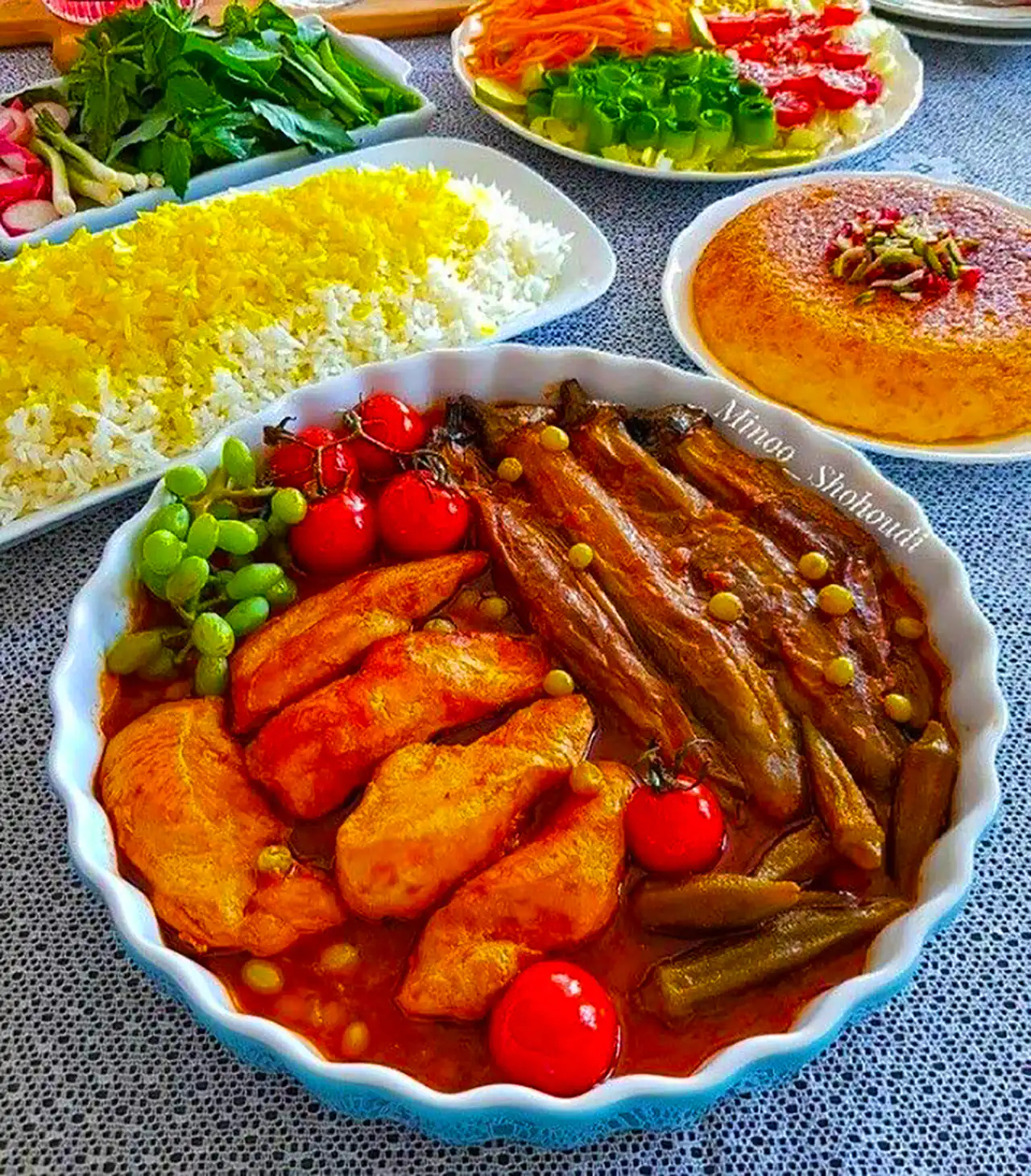 ایده سرو خورشت بادمجان