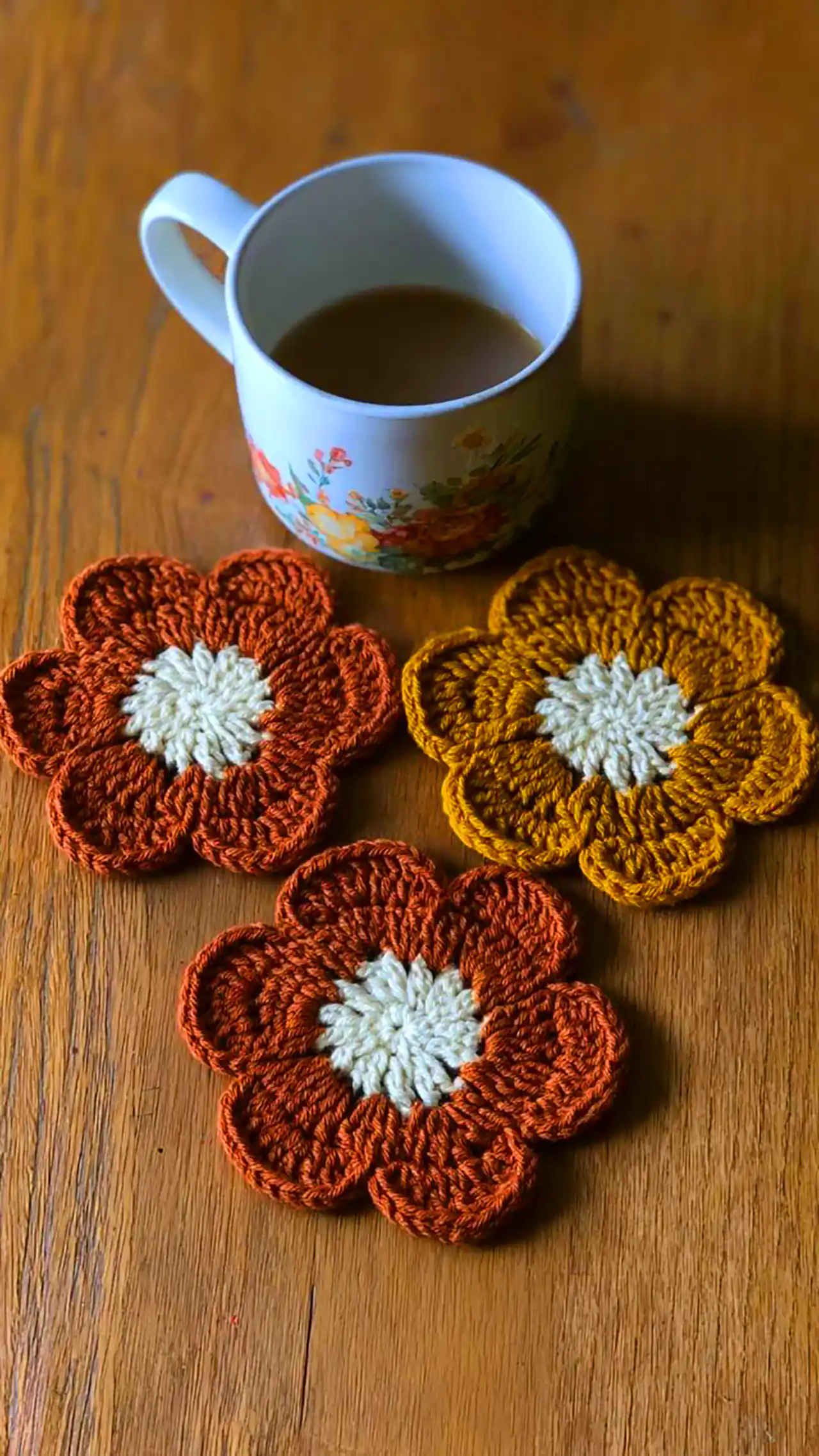 زیرلیوانی بافتنی فانتزی