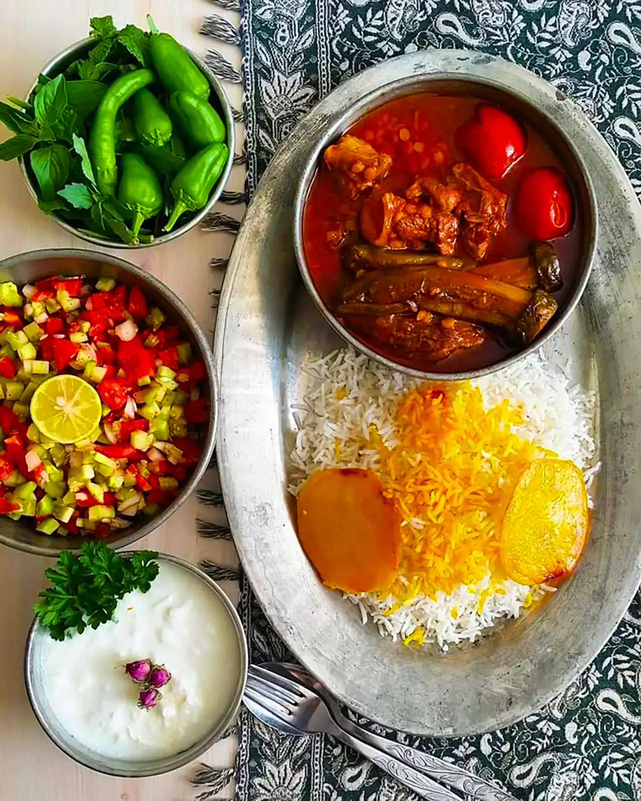 ایده سرو خورشت بادمجان