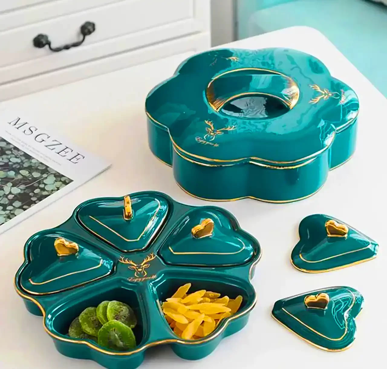 ظرف سفالی سرو تنقلات