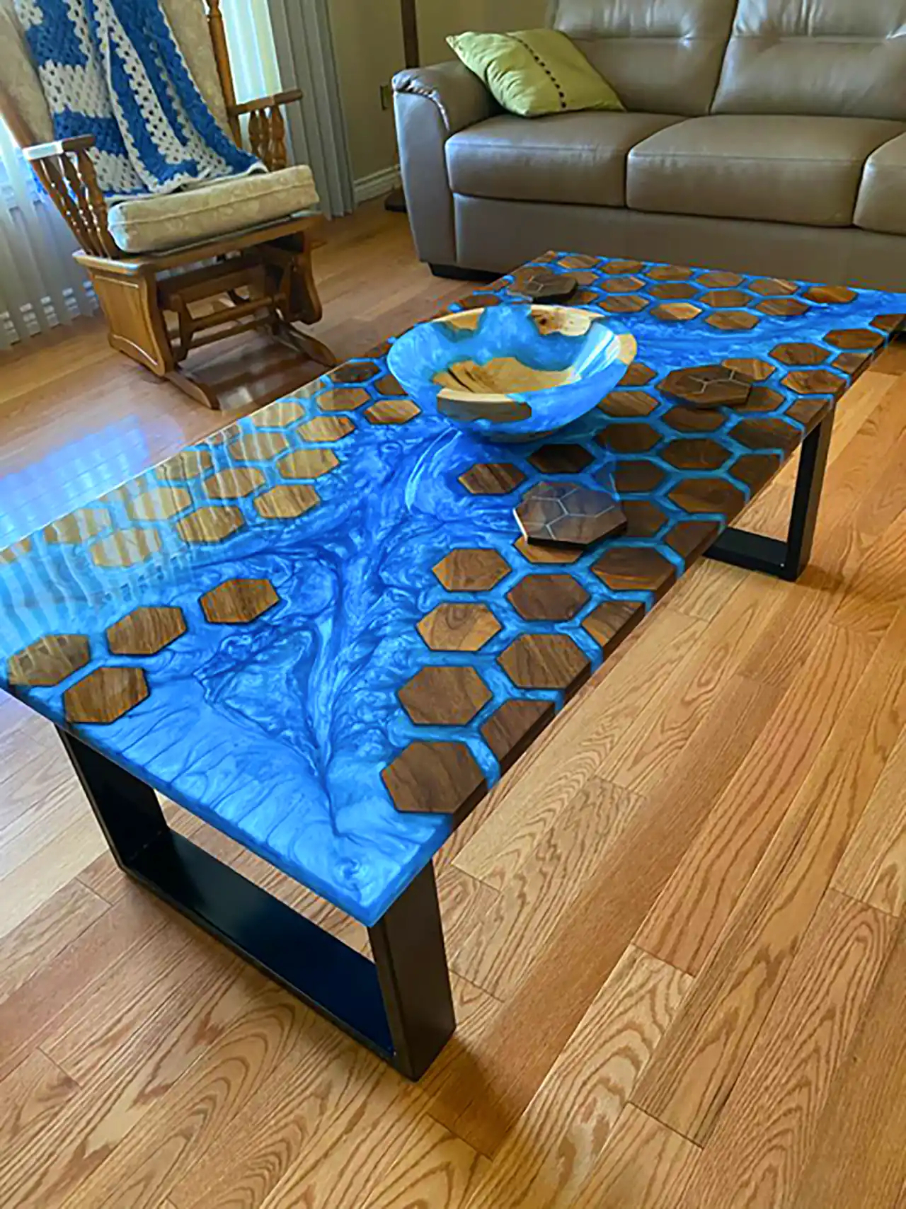 میز جلو مبلی رزینی 