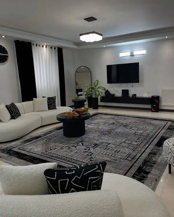 تصاویر چیدن مبل جلوی پرده پذیرایی