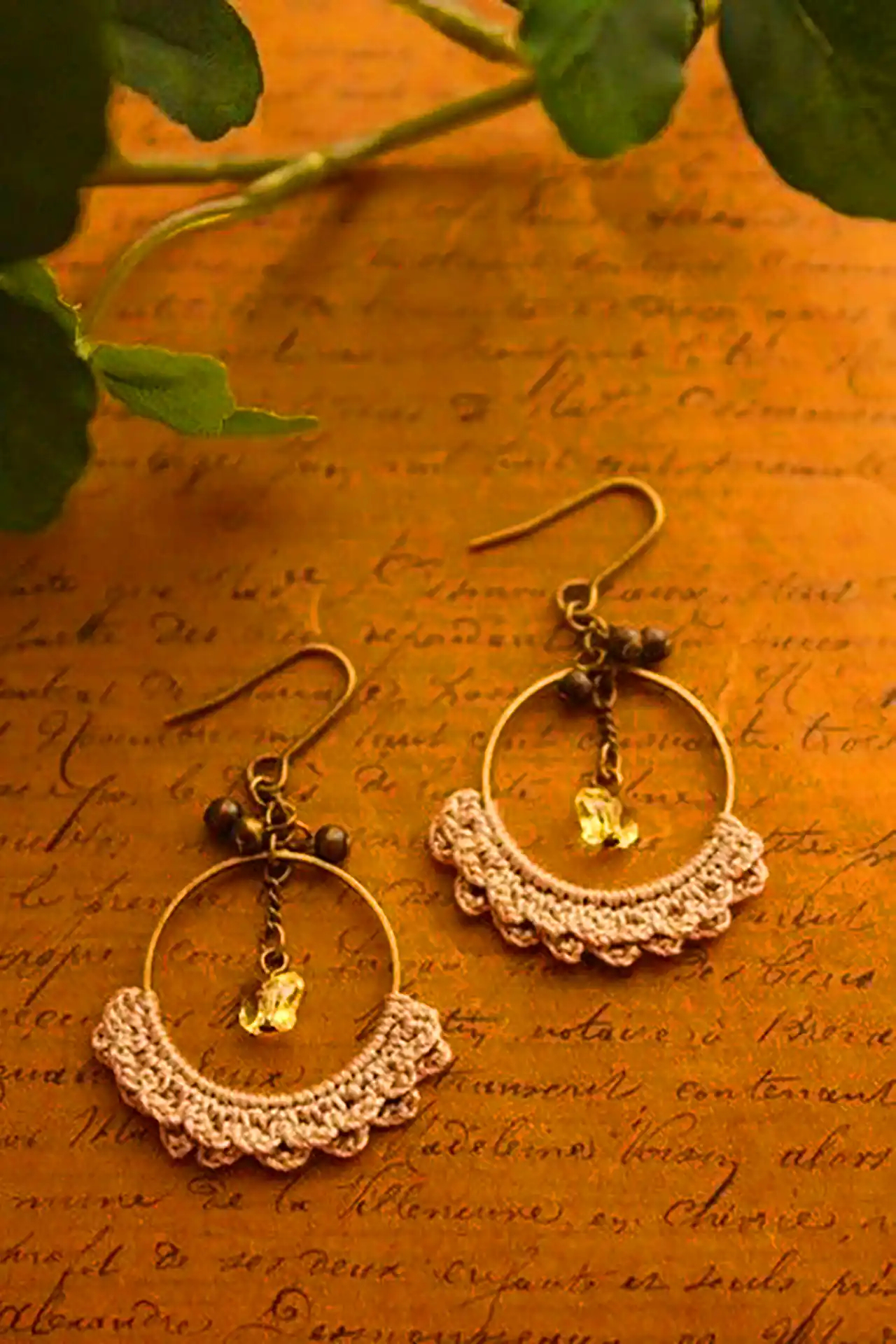 گوشواره دستساز زیبا