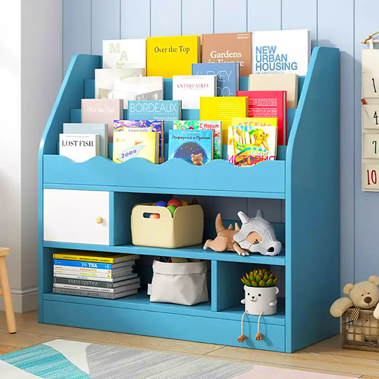 قفسه کتاب اتاق کودک 