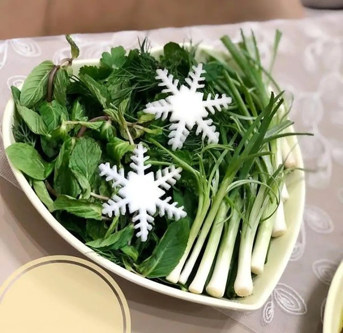 تزیین سبزی مجلسی