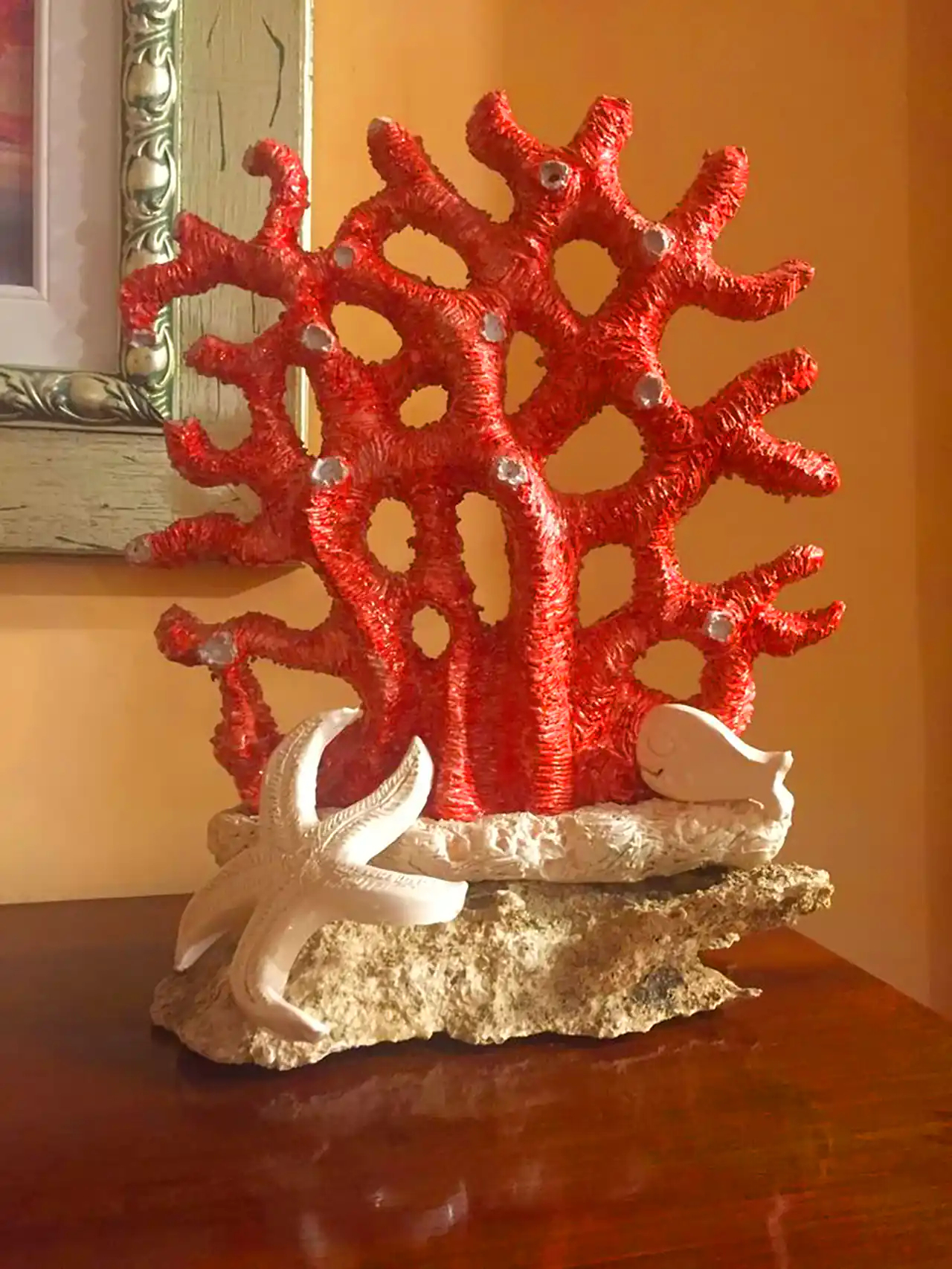 چراغ رومیزی طرح مرجان دریایی