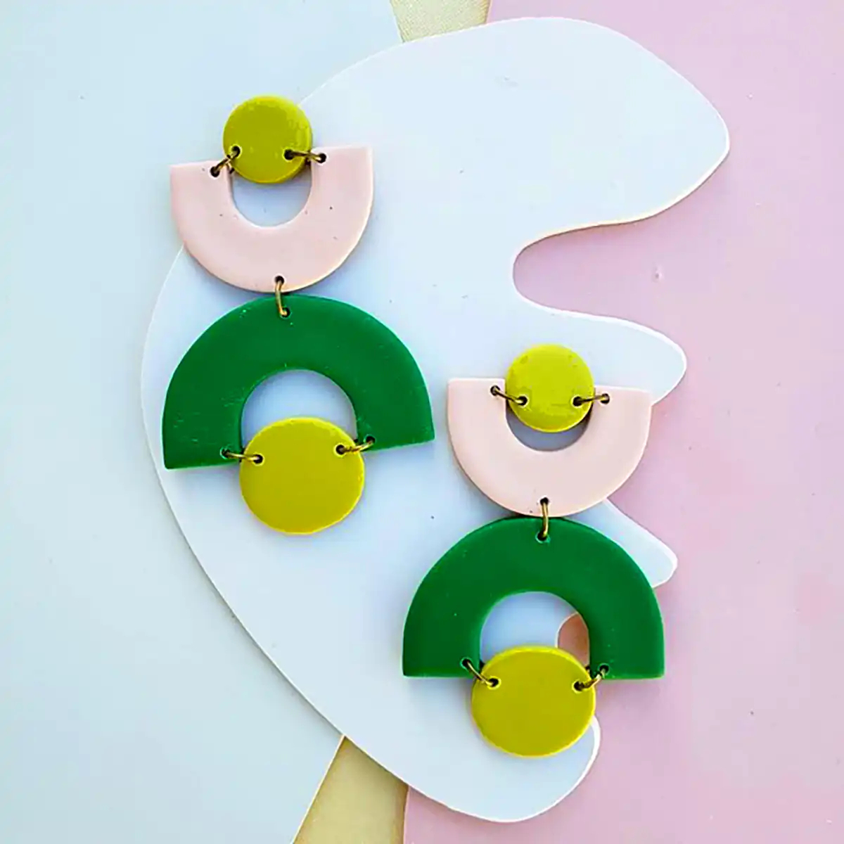 گوشواره رنگی رنگی فانتزی