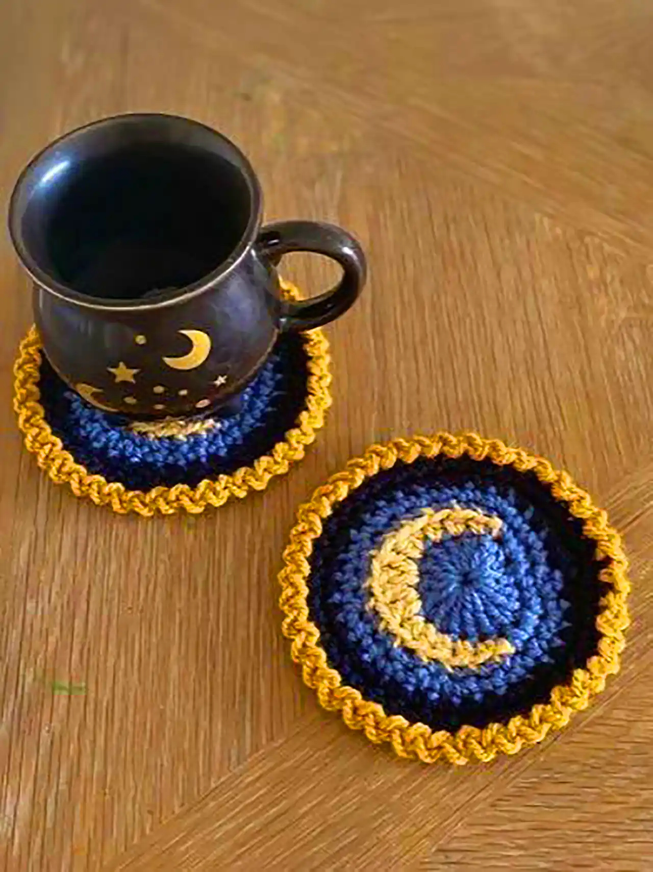 زیرلیوانی بافتنی فانتزی