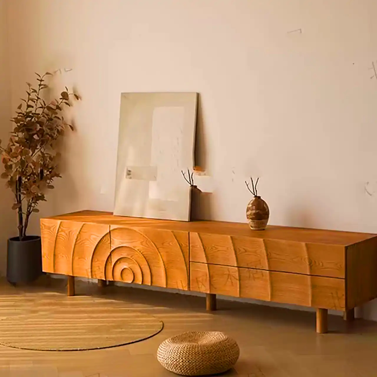 کنسول چوبی مدرن