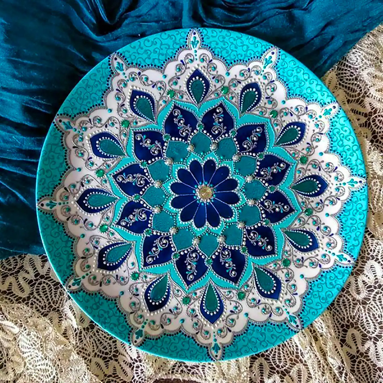 بشقاب ماندالا تزئینی