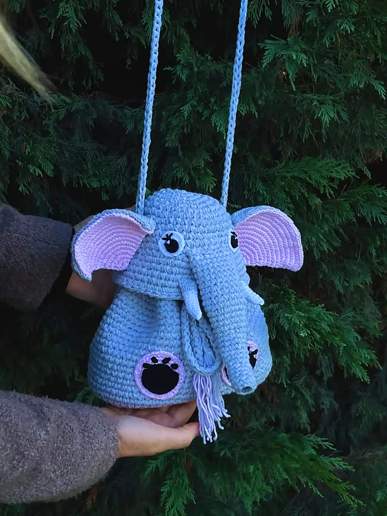 کیف بافتنی طرح حیوانات