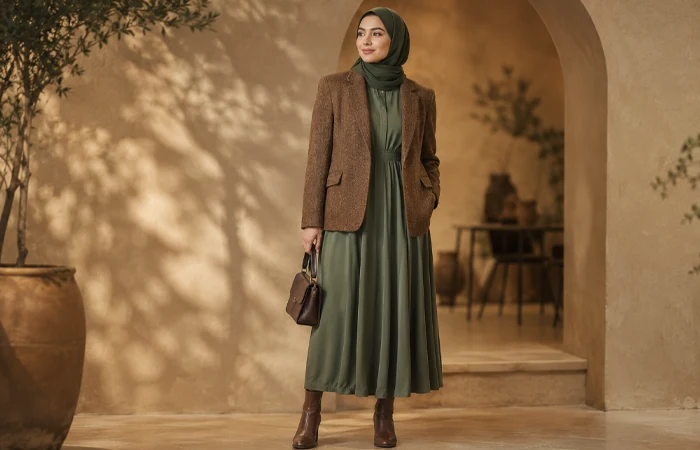 ترکیب رنگ سبز با قهوه_ای