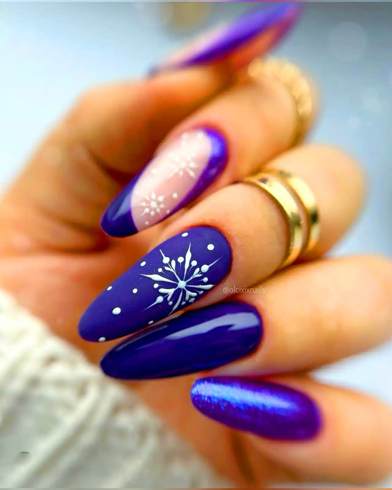 مدل ناخن با طرح زمستونی