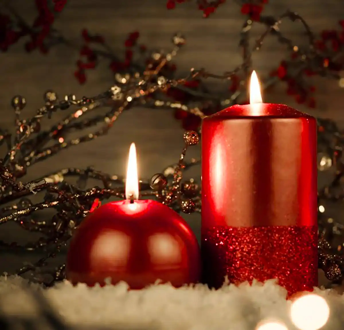 ست شمع براق اکلیلی